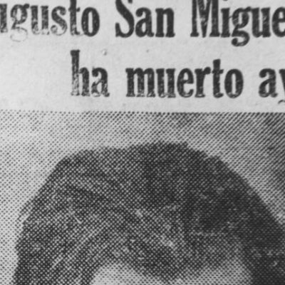 fotograma de la película Augusto San Miguel ha muerto ayer