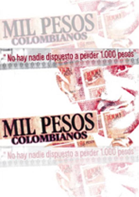 Afiche 1000 pesos colombianos