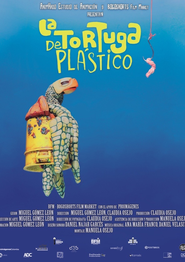Afiche La tortuga de plástico