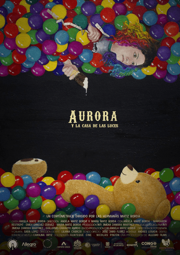 Afiche Aurora y la casa de las luces