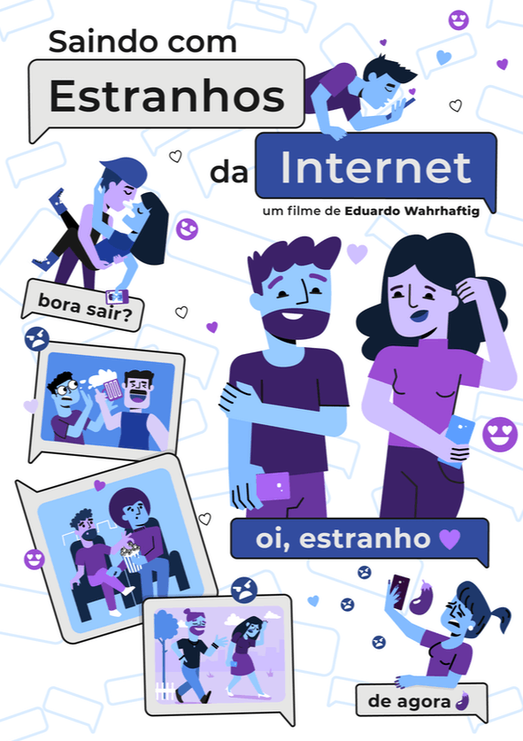 Afiche Saindo con Estranhos da Internet