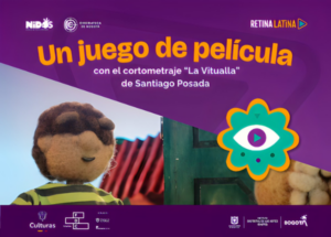 Imagen destacada de la entrada: Un juego de película, actividad infantil de cine y arte